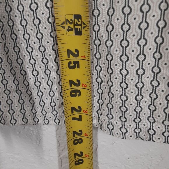 Island Republic Adult Mens M Silk Blend Hawaiin Geometric Short Sleeve Shirt - Picture 8 of 8